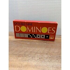 Vintage 70s/80s Dominoes Double-Nine Whitman COMPLETE SET!